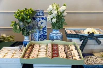 Cocktail reception setup